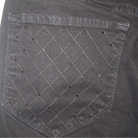 Not Your Daughter’s Jeans. Black with sequins detailing on back pockets. 12P - Picture 5 of 10